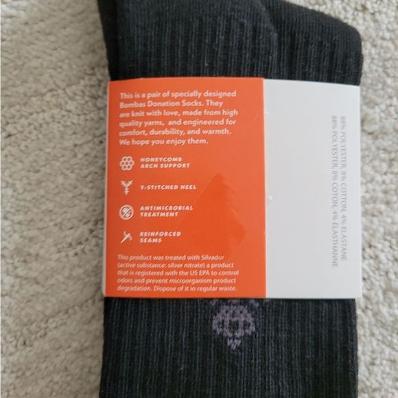Bombas Accessories Bombas 3 Pair Calf Socks Bee Black And Gray Size